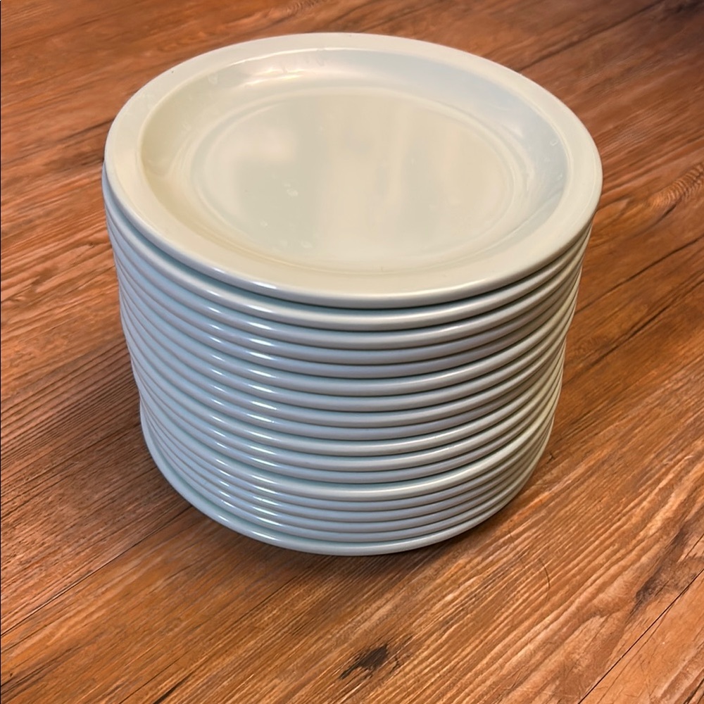 Texasware Elegant Mint Green Plate Set